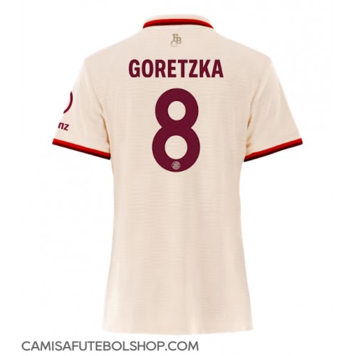 Camisa de time de futebol Bayern Munich Leon Goretzka #8 Replicas 3º Equipamento Feminina 2024-25 Manga Curta